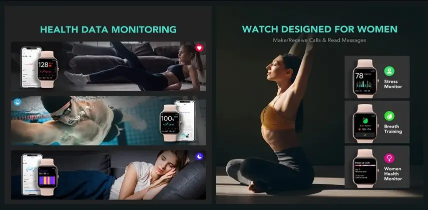SKG Smart Watch Healt Data Monitoring